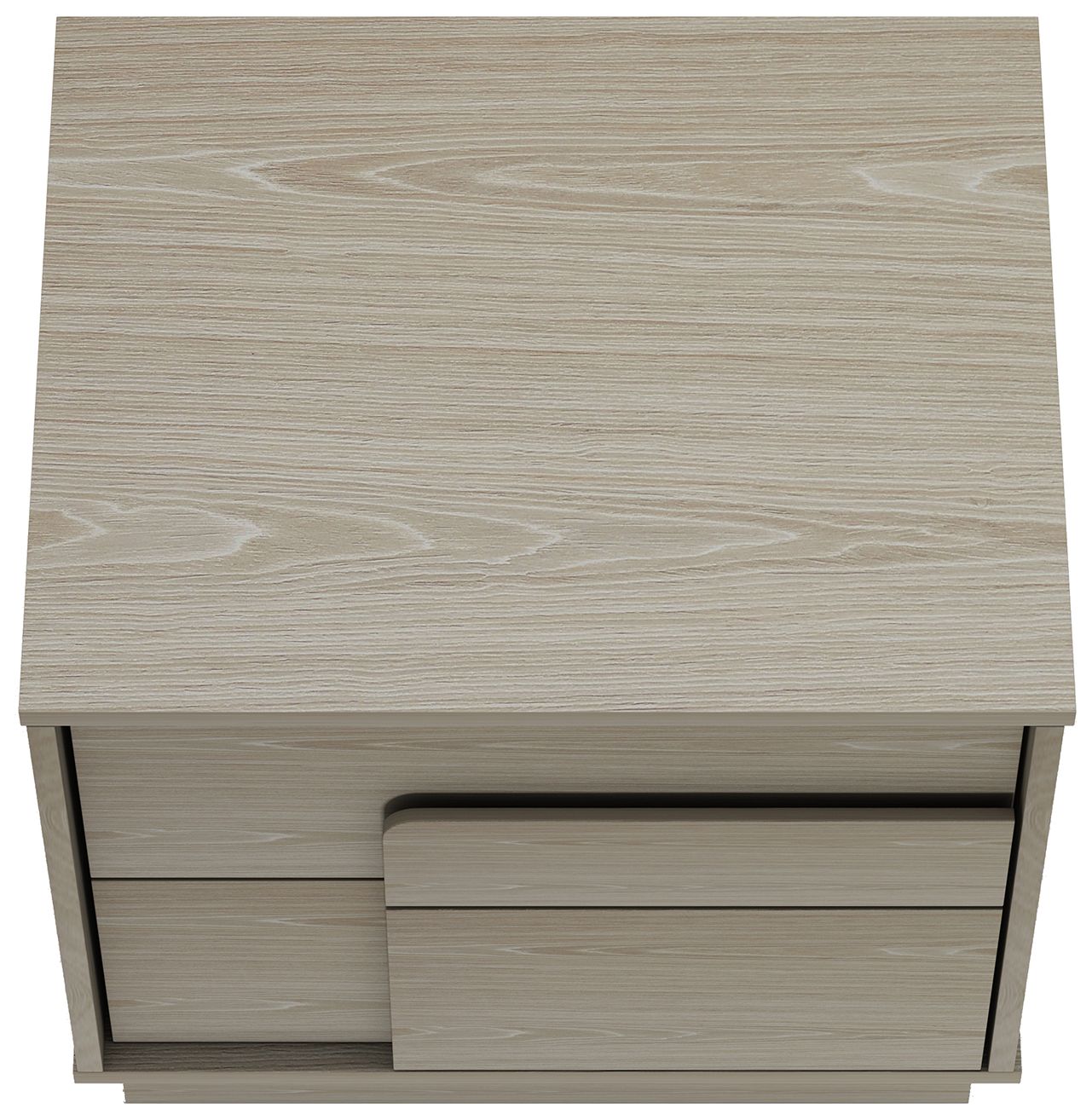 Modern Horizon Nightstand with Easy Snap Assembly and 2 Full Extension in -