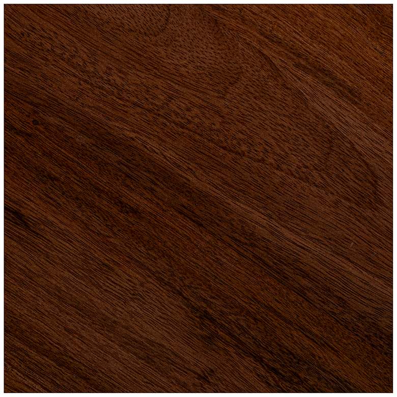 Image 5 Modern Mango Wood Round Accent Table, Walnut more views