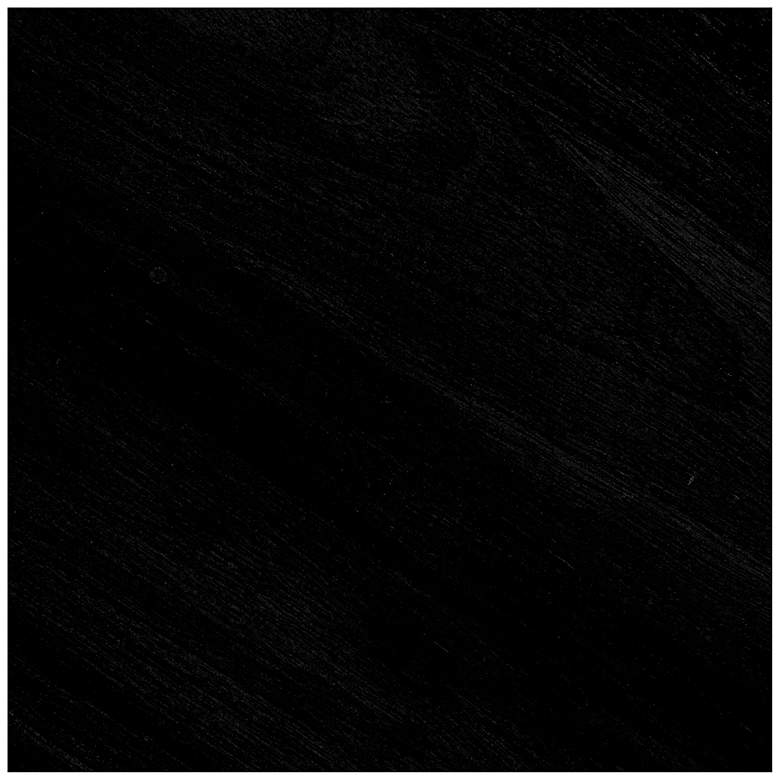 Image 6 Modern Mango Wood Round Side Table, Black more views