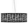 Modern Mesh Giclee 24" Wide 4-Light Pendant Chandelier