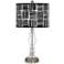 Modern Mesh Giclee Apothecary Clear Glass Table Lamp