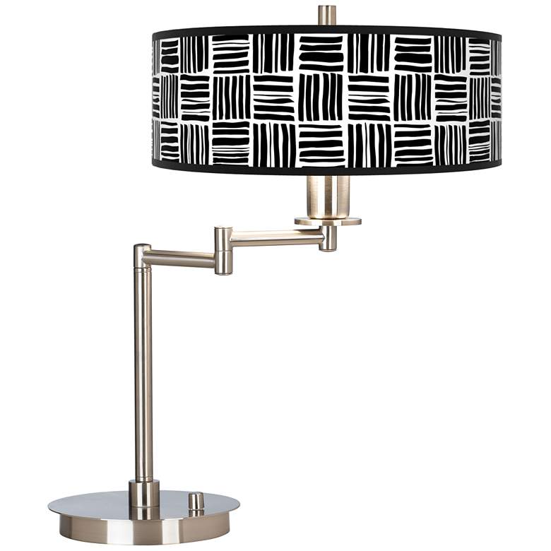 Image 1 Modern Mesh Giclee CFL Swing Arm Desk Lamp