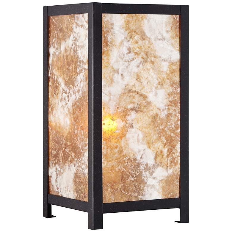 Image 1 Modern Mica 10 3/4 inch High Accent Table Lamp