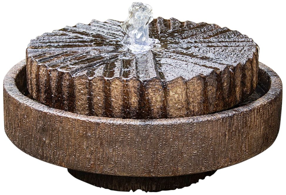Image 2 Modern Millstone 14 1/2" High Relic Lava LED Outdoor Fountain Made to Order