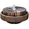 Modern Millstone 14 1/2" High Relic Lava LED Outdoor Fountain