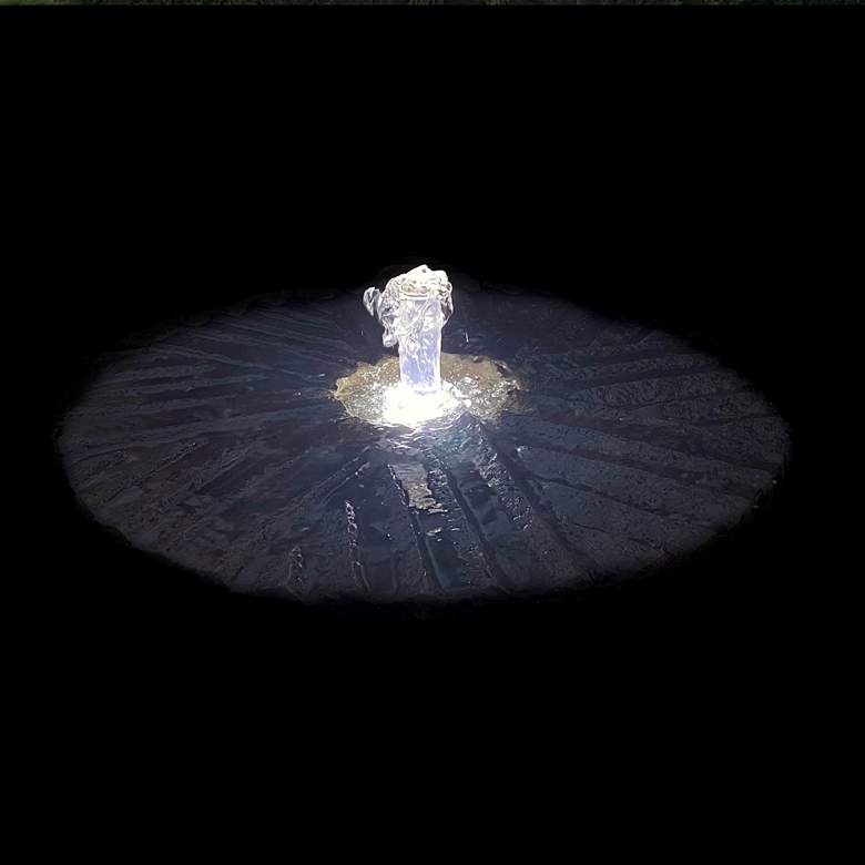Image 3 Modern Millstone 14 1/2" High Relic Lava LED Outdoor Fountain more views