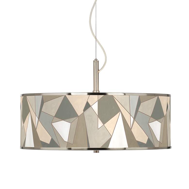 Image 1 Modern Mosaic I Giclee Glow 20 inch Wide Pendant Light