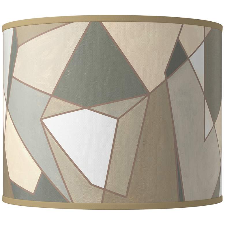 Image 1 Modern Mosaic I Giclee Round Drum Lamp Shade 14x14x11 (Spider)