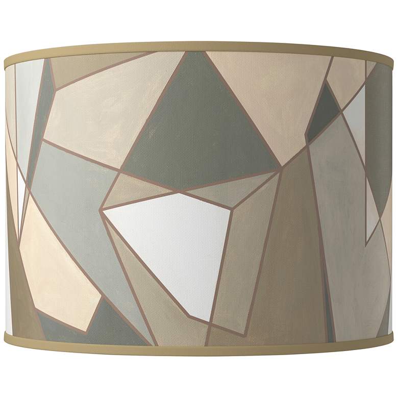 Image 1 Modern Mosaic I Giclee Round Drum Lamp Shade 15.5x15.5x11 (Spider)