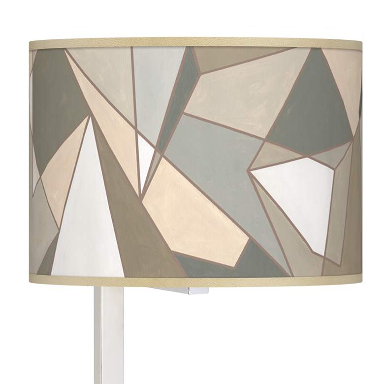 Image 2 Modern Mosaic I Glass Inset Table Lamp more views