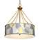 Modern Mosaic II Dana Antique Brass Pendant Light