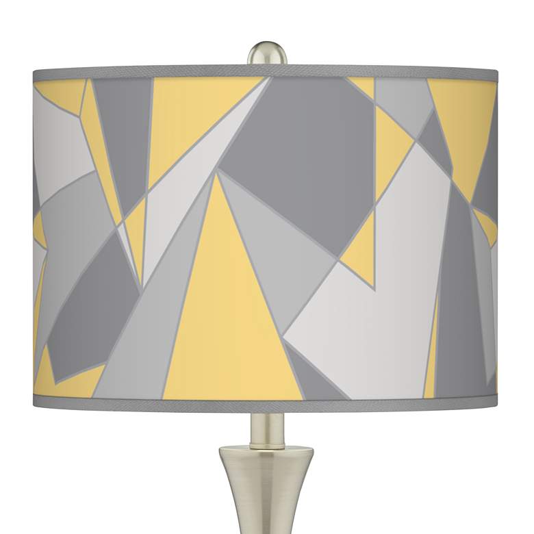 Image 2 Modern Mosaic Ii Trish Brushed Nickel Touch Table Lamps Set of 2 more views