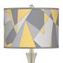 Modern Mosaic Ii Trish Brushed Nickel Touch Table Lamps Set of 2