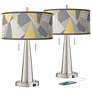 Thumbnail2 of Modern Mosaic II Vicki Nickel USB Table Lamps Set of 2