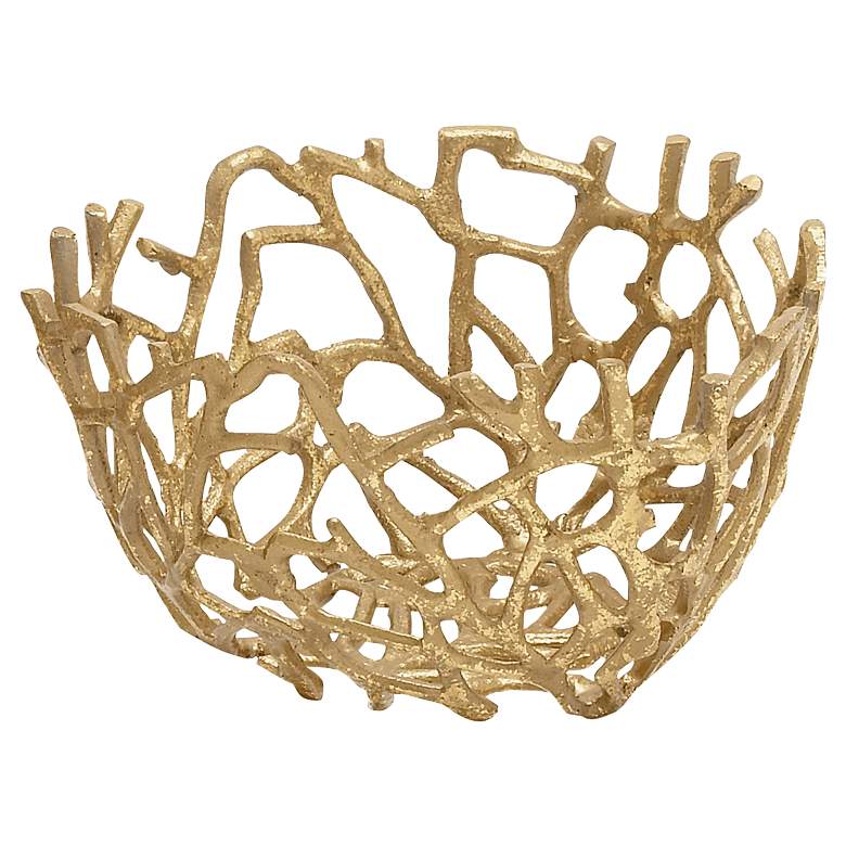 Image 3 Modern Nest Gold Metal Decorative Bowls Set of 2 more views