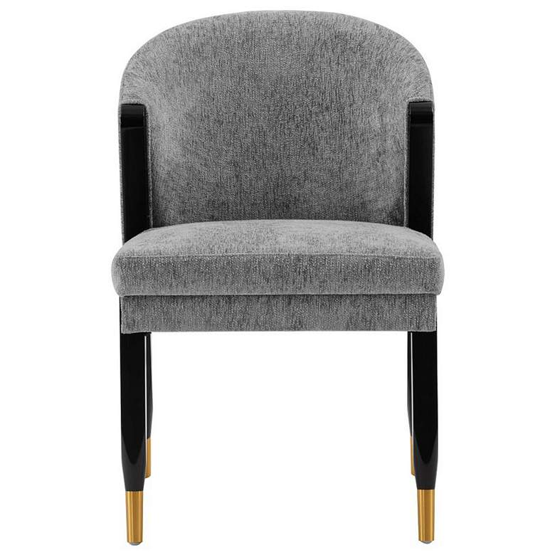 Image 1 Modern Ola Chenille Dining Chair in Grey