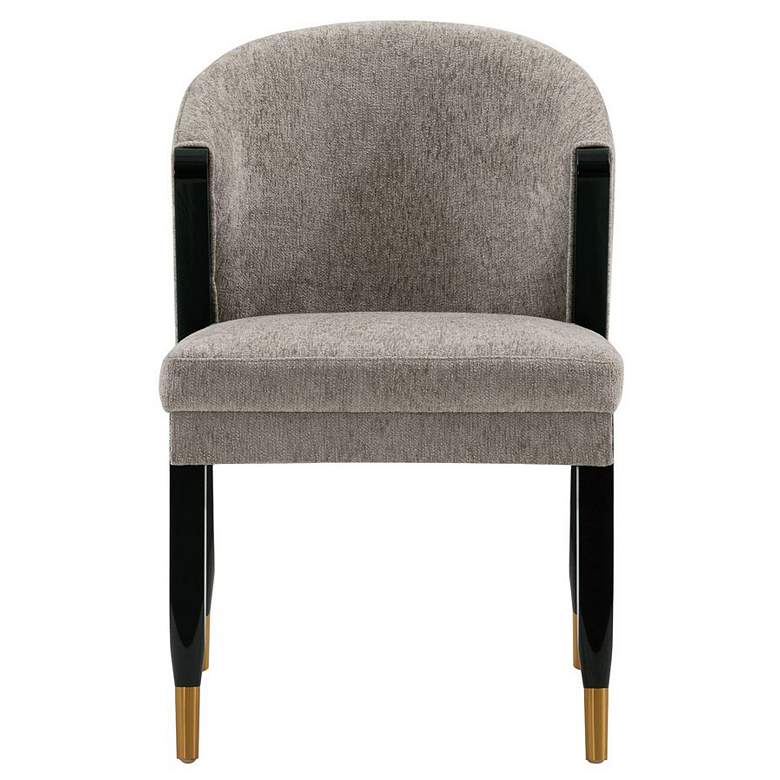 Image 1 Modern Ola Chenille Dining Chair in Stone
