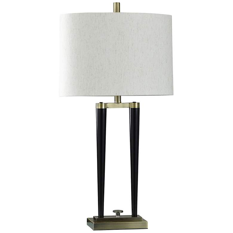 Image 1 Modern Open Design 34" Black Deco Table Lamp