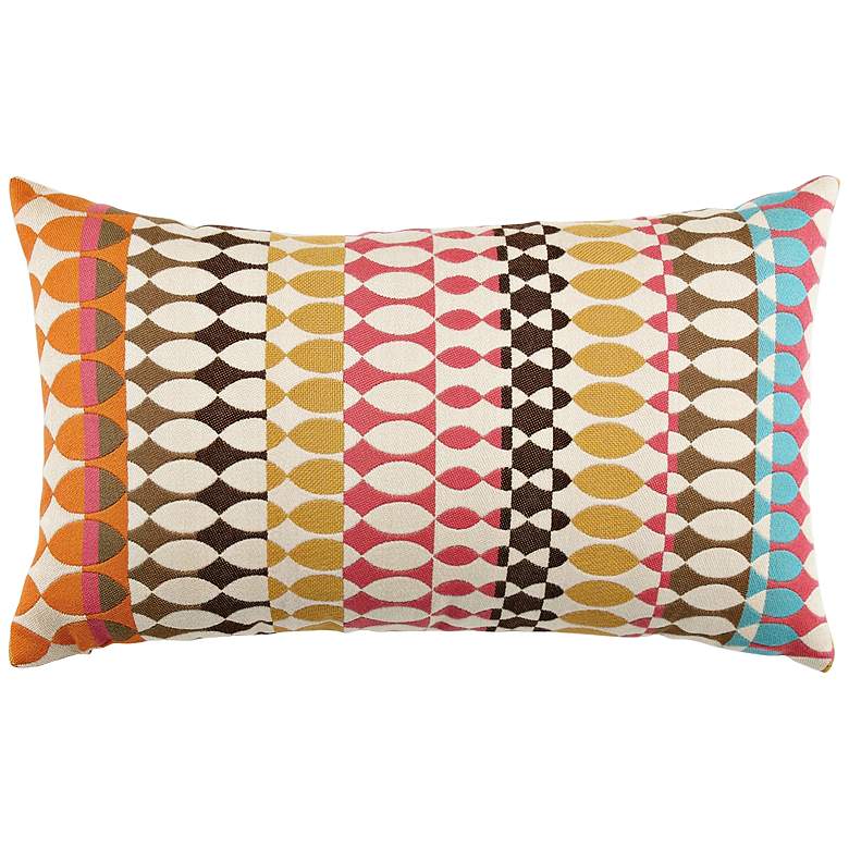 Image 1 Modern Oval Candy 20"x12" Lumbar Indoor-Outdoor Pillow
