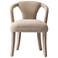 Modern Palmer Tweed Dining Armchair in Gold Dust