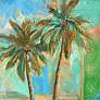 Modern Palms #2 40" High All-Weather Outdoor Canvas Wall Art