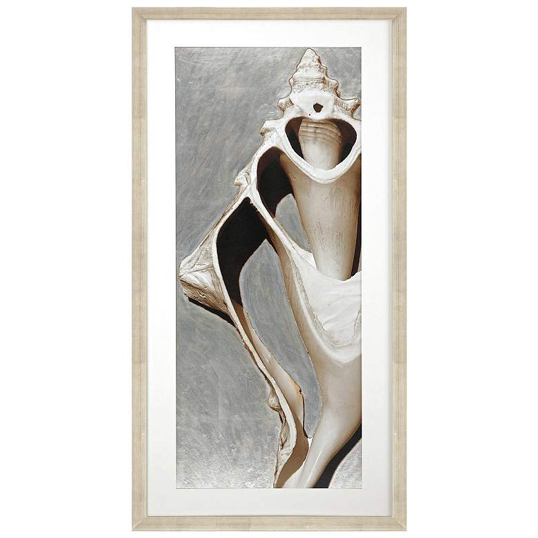 Image 1 Modern Shell I 26"W x 51"H Framed Art