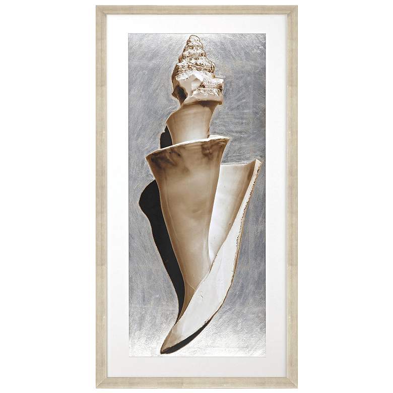Image 1 Modern Shell II 26"W x 51"H Framed Art
