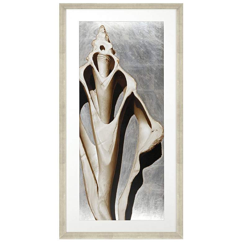 Image 1 Modern Shell III 26"W x 51"H Framed Art