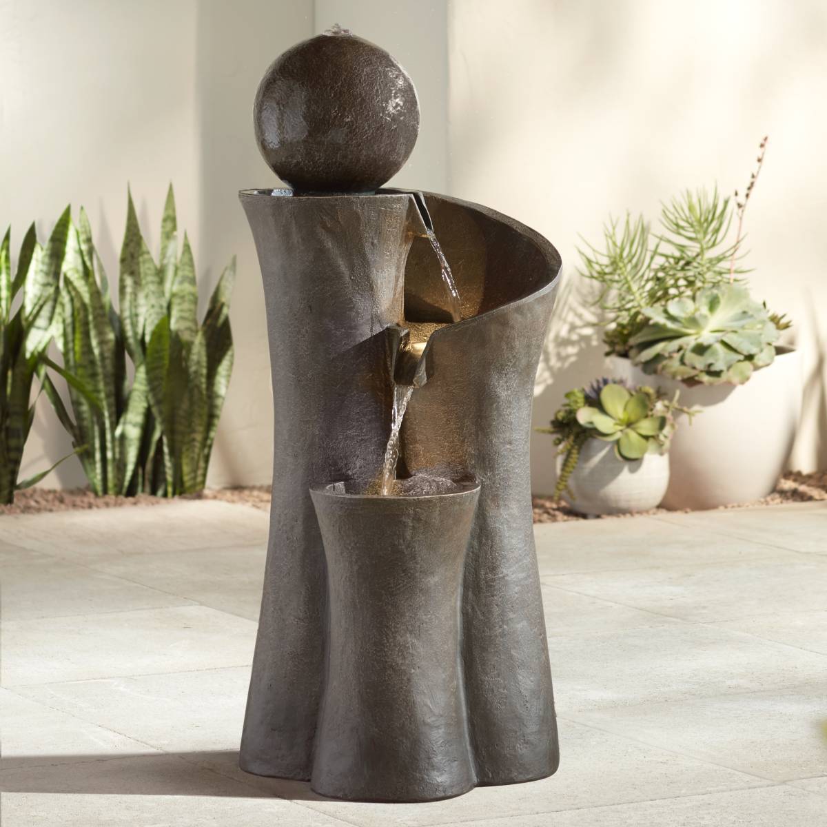 Led Fountain Led, Fountains, Franklin Iron Works | Lamps Plus