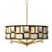 Modern Squares Ava 6-Light Gold Pendant Chandelier