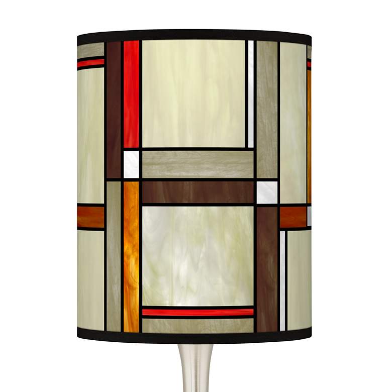 Image 2 Modern Squares Giclee Droplet Table Lamp more views