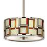 Modern Squares Giclee Glow 10 1/4" Wide Pendant Light