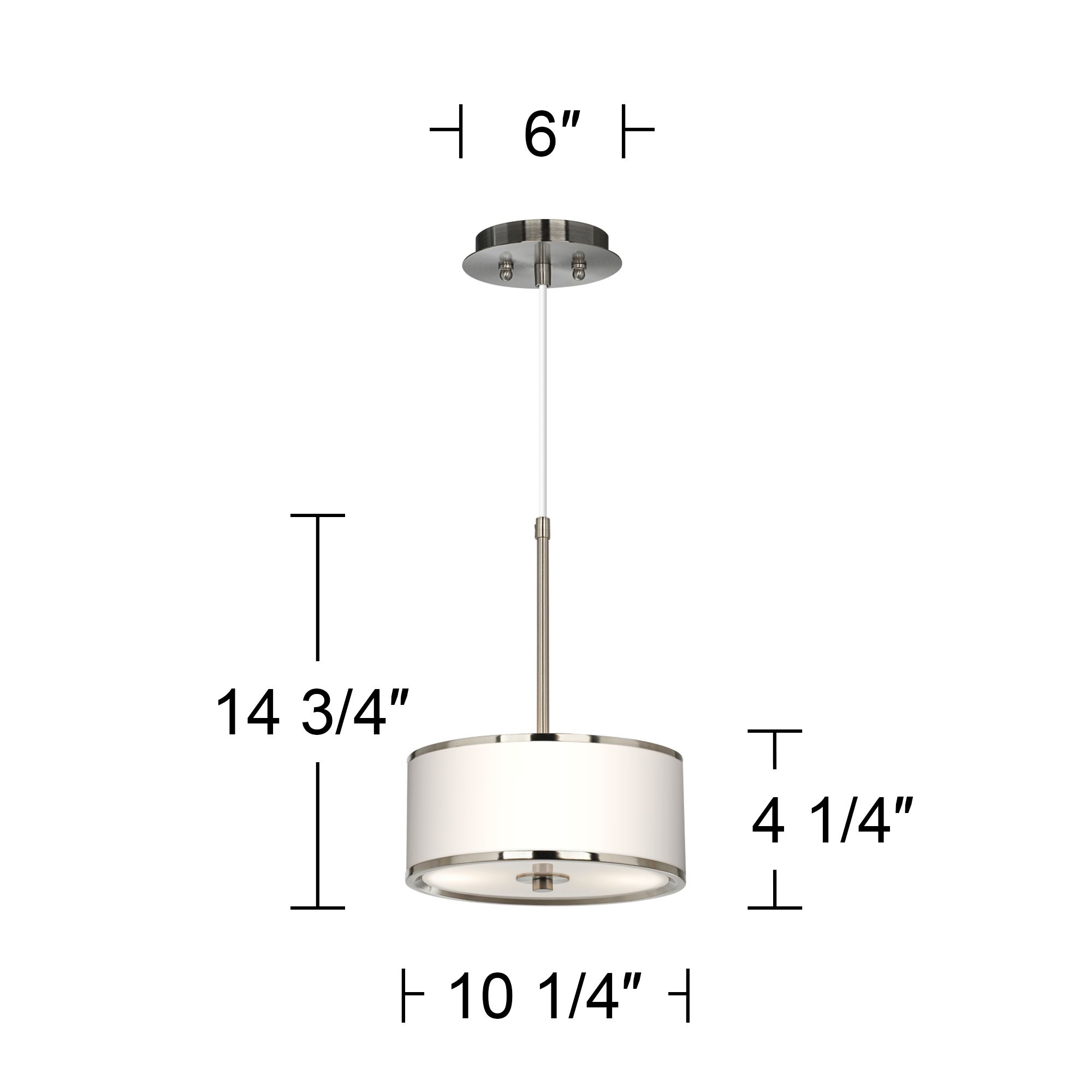 Image 5 Modern Squares Giclee Glow 10 1/4" Wide Pendant Light more views