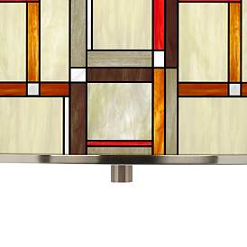 Image2 of Modern Squares Giclee Glow 16" Wide Pendant Light more views