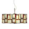 Modern Squares Giclee Glow 20" Wide Pendant Light