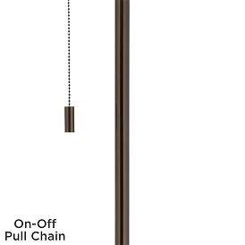 Image3 of Modern Squares Giclee Glow Bronze Club Floor Lamp more views