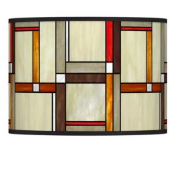 Modern Squares Giclee Glow Lamp Shade 13.5x13.5x10 (Spider)