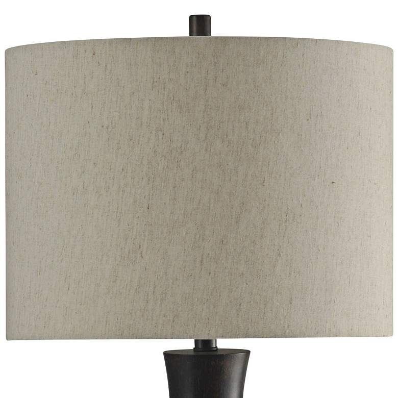 Image 3 Modern Vase 29" Taupe Shade Mercury Glass Table Lamp more views