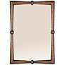 4_Modern Walnut Finish Mango Wood Wall Mirror more views