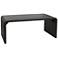 Modern Waterfall Edge Mango Wood Coffee Table, Black