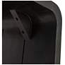 4_Modern Waterfall Edge Mango Wood Coffee Table, Black more views