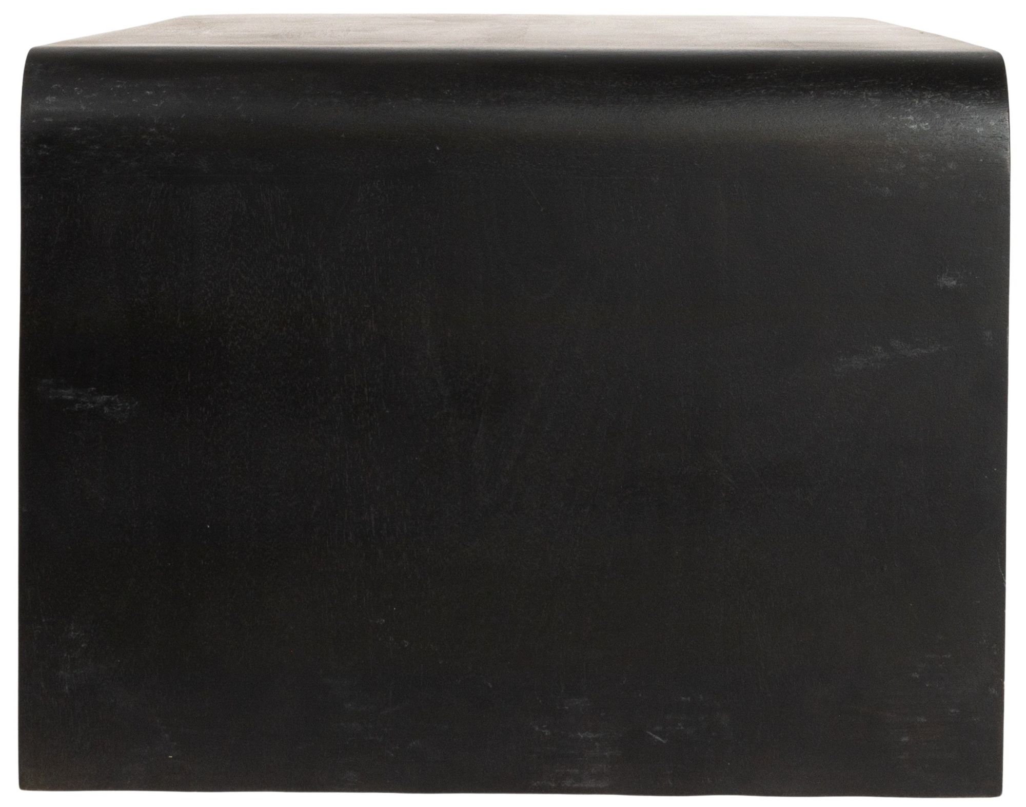 Image 7 Modern Waterfall Edge Mango Wood Coffee Table, Black more views