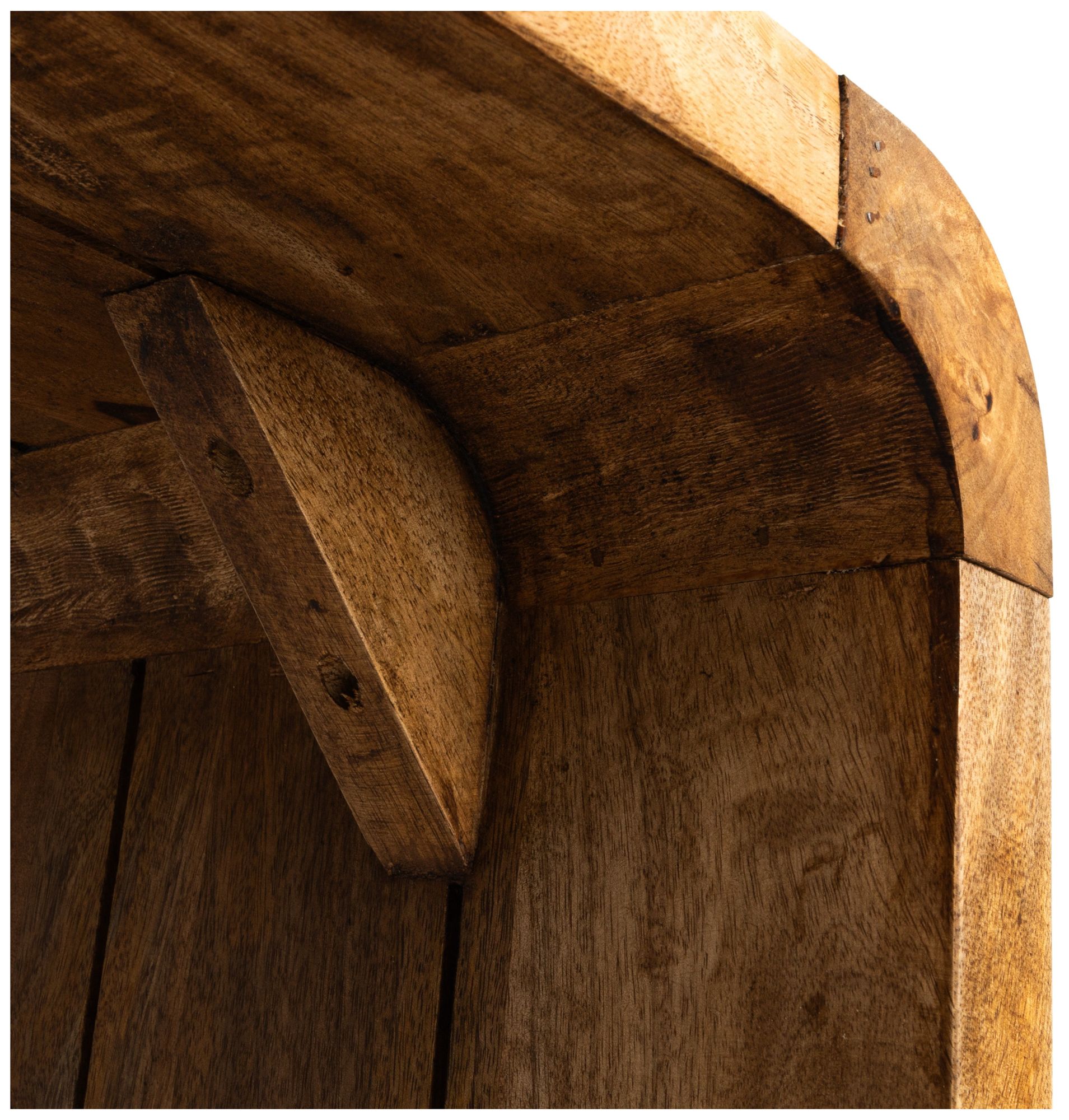 Image 6 Modern Waterfall Edge Mango Wood Coffee Table, Natural more views