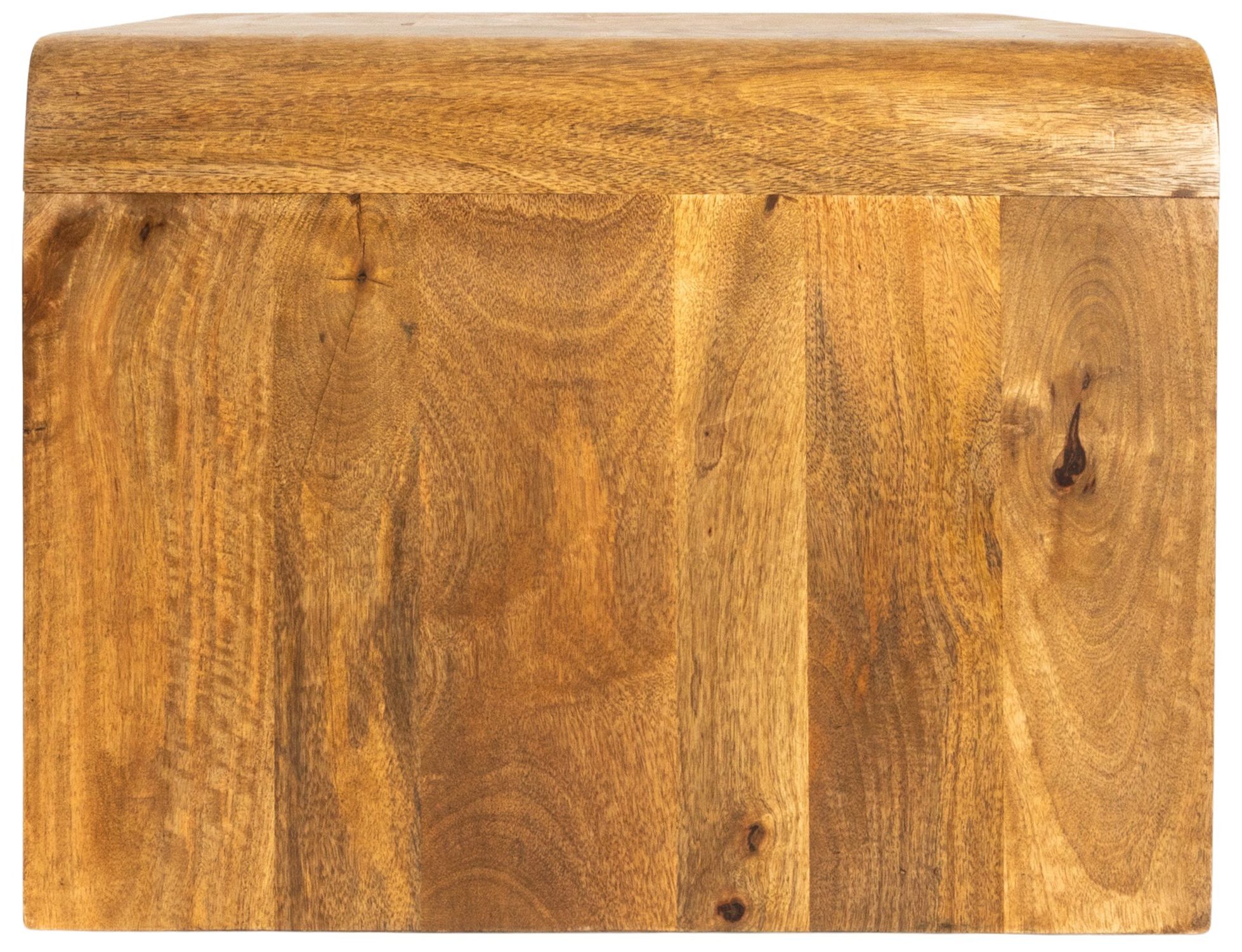 Image 7 Modern Waterfall Edge Mango Wood Coffee Table, Natural more views