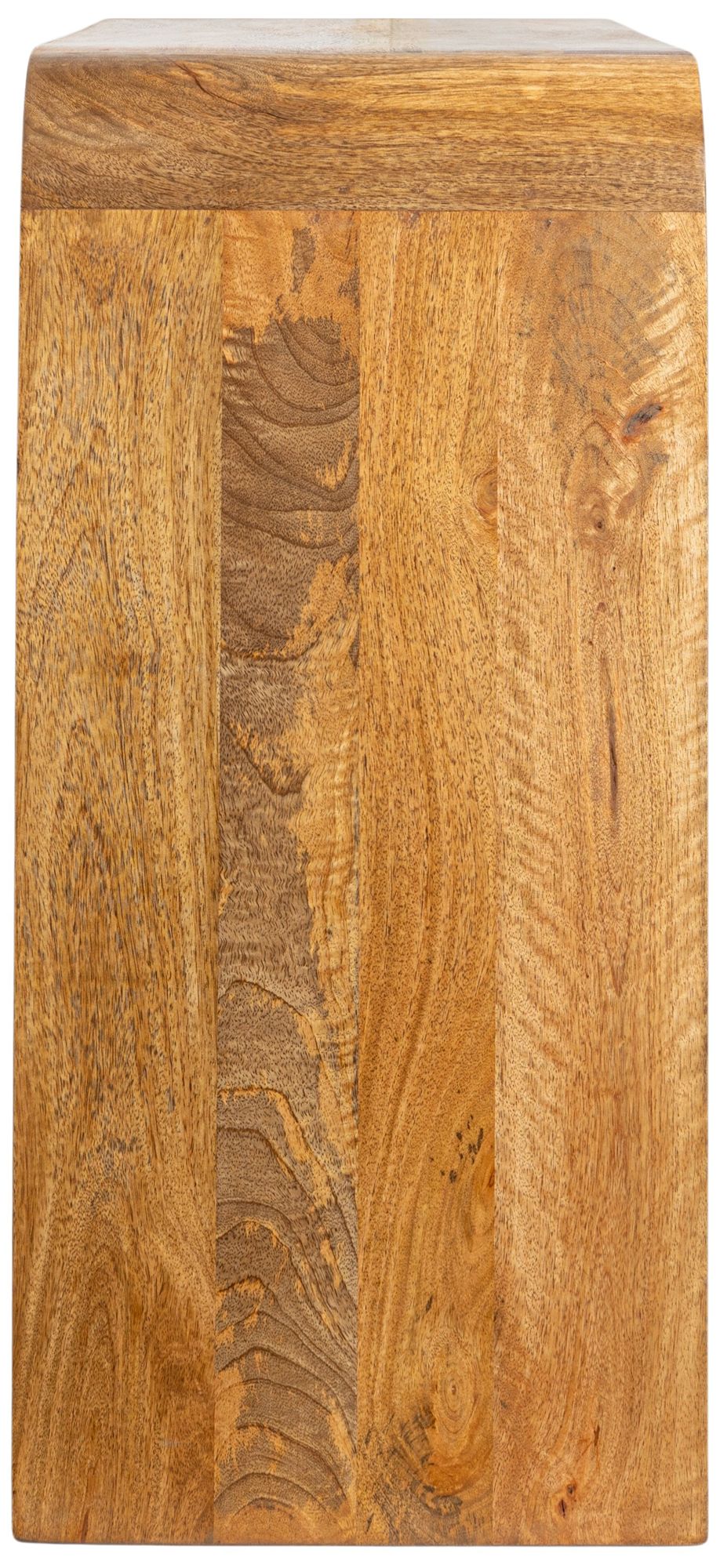 Image 5 Modern Waterfall Edge Mango Wood Console Table, Natural more views