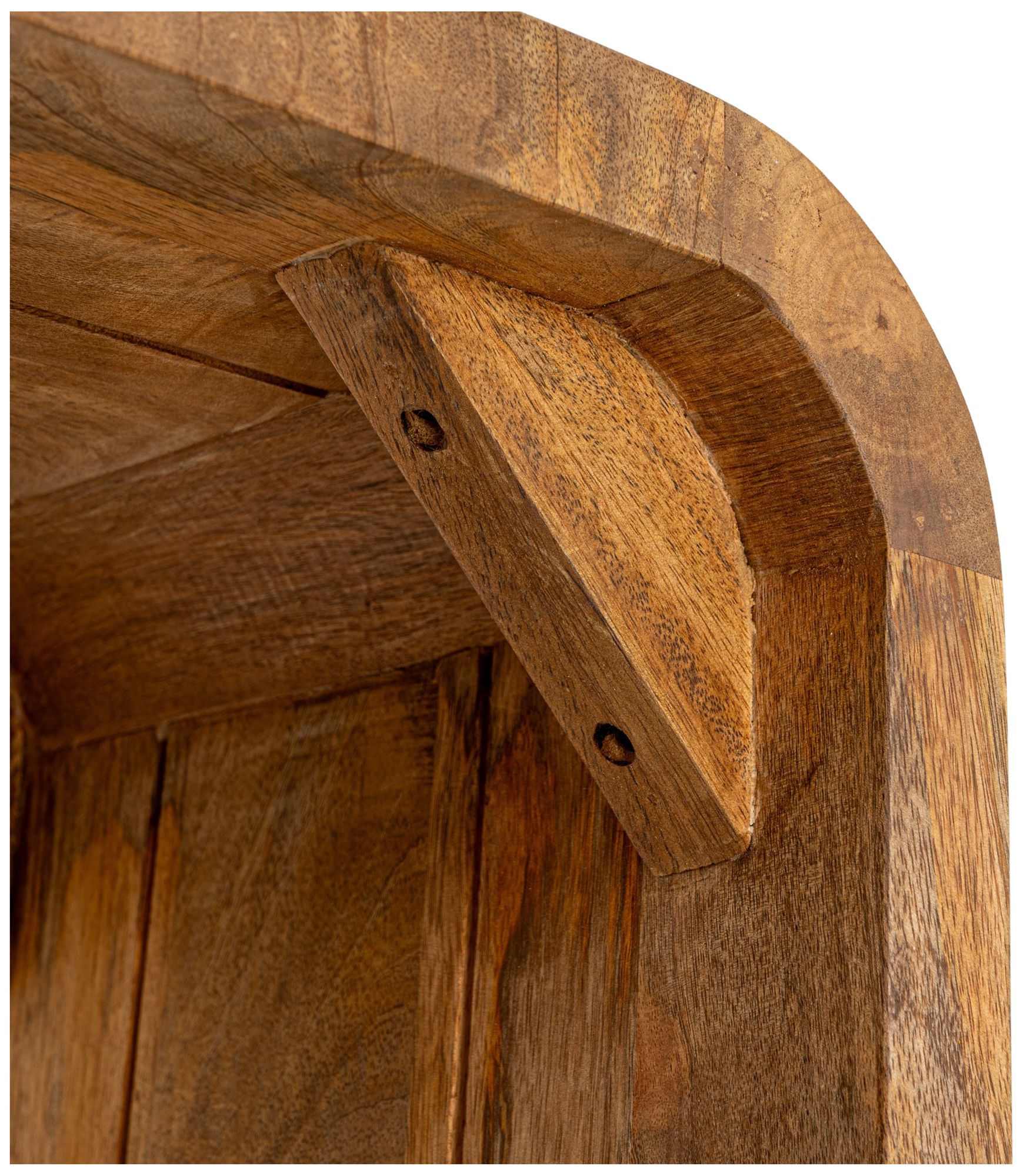 Image 6 Modern Waterfall Edge Mango Wood Console Table, Natural more views