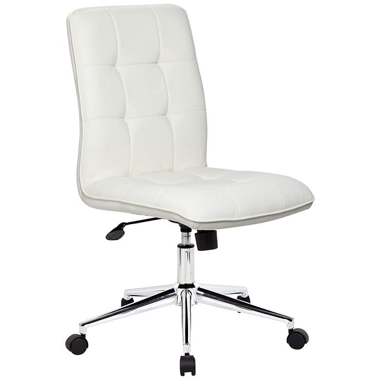 Modern White Adjustable Office Chair