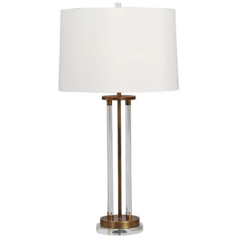 Image 1 Moderne Aged Brass Table Lamp