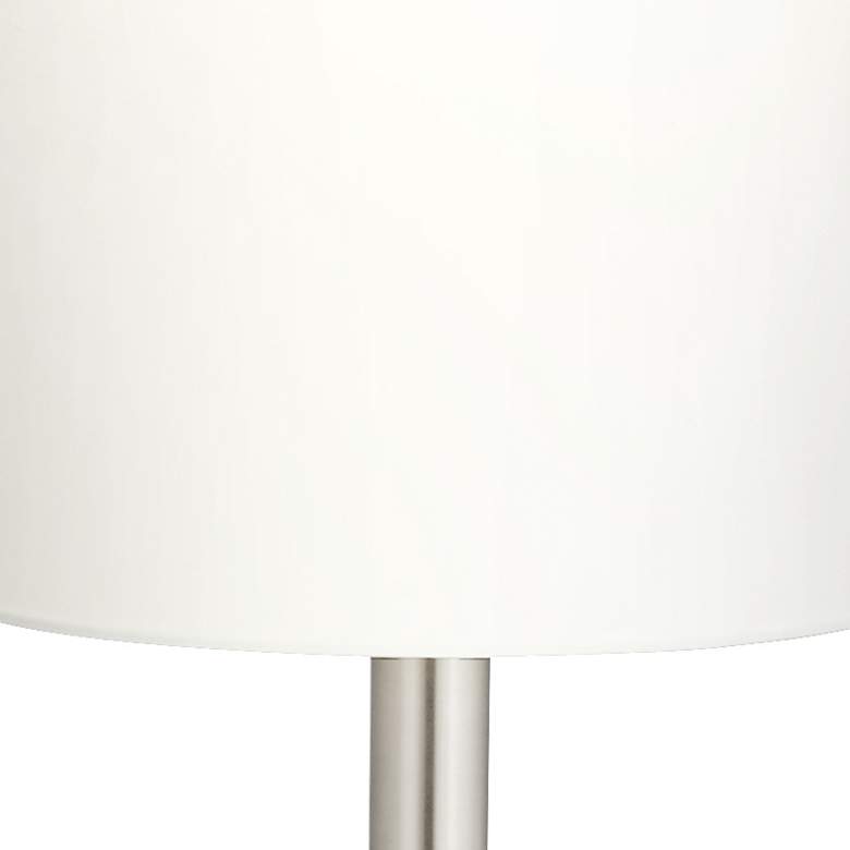 Image 3 Moderne Brushed Nickel Droplet Floor Lamp with Smart Socket more views