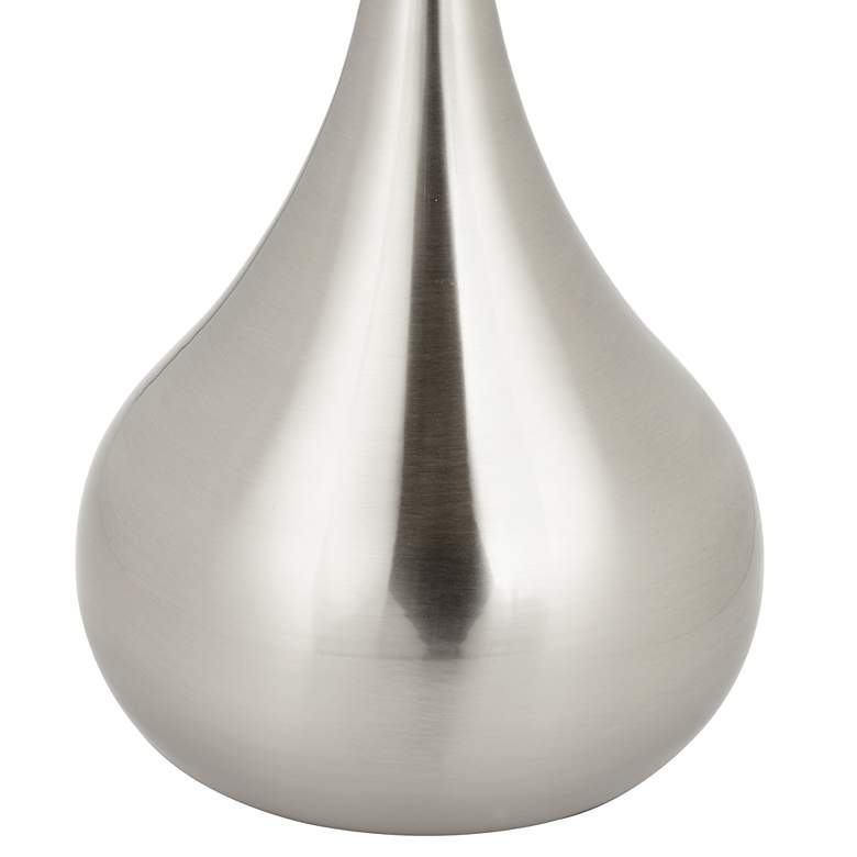 Image 4 Moderne Brushed Nickel Droplet Floor Lamp with Smart Socket more views
